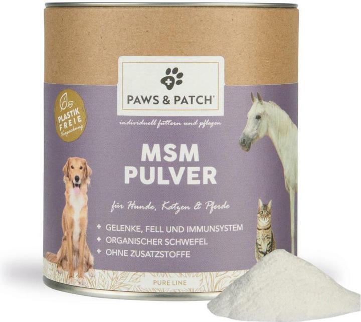 Immagine prodotto Paws & Patch Paws and Patch MSM in polvere per cani/gatti/cavalli (400g) (Adulto, 1 pz., 400 g)