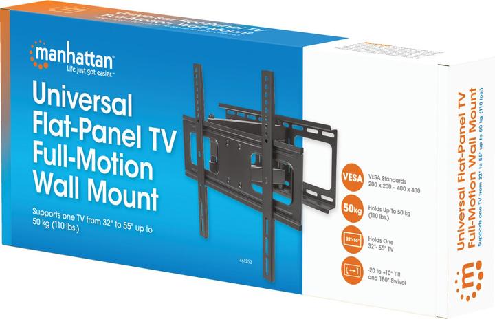Actual product image Manhattan TV Wall Mount (Wall, 55", 50 kg)