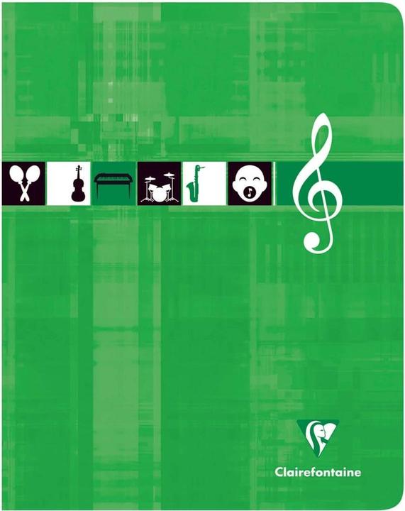 Produktbild Clairefontaine Notenheft (17 x 22 cm, Liniert, Weicher Einband)