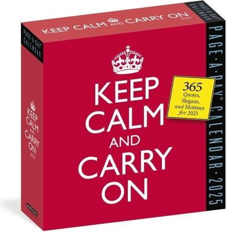 Produktbild Keep Calm and Carry On Page-A-Day® Calendar 2025 (13 x 13 cm, Englisch)