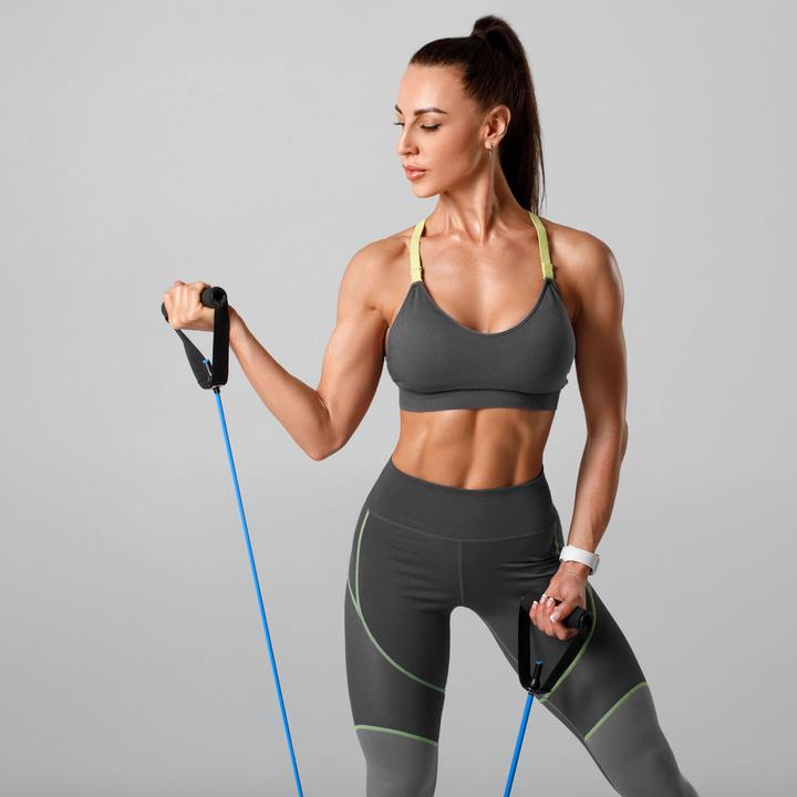 Produktbild Luxtri Fitness Expander Widerstandsband Medium Fitnessband Gymnastik Yogaband (Mittel)