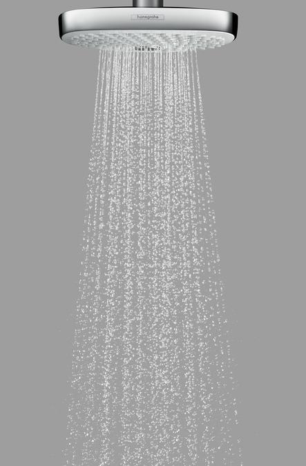 Actual product image hansgrohe HG overhead shower Croma Select E 180 2jet DN 15 white/chrome (2 Beam types, 16 l/min)