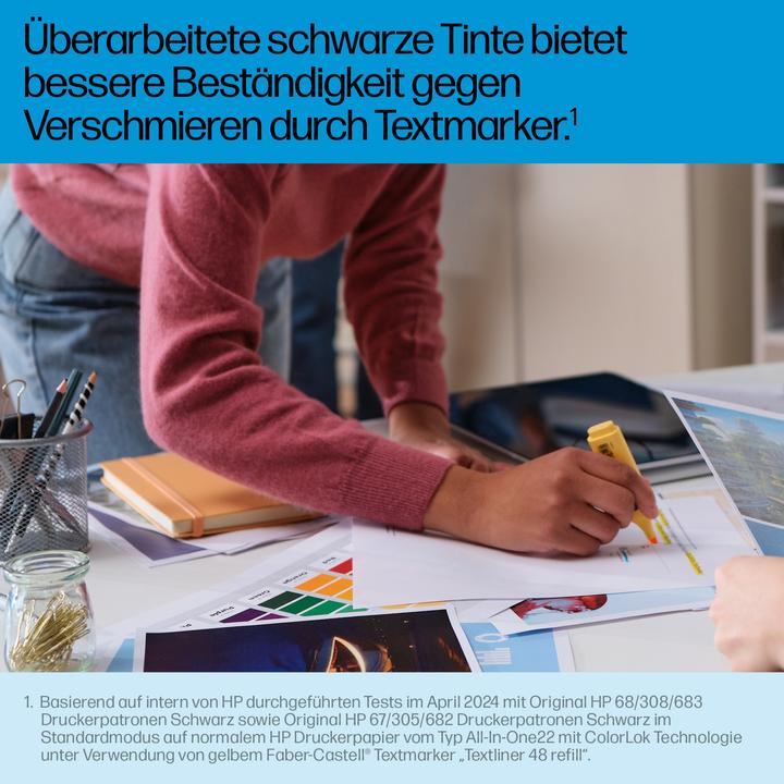 Actual product image HP 7FP21UE#CE1 308 Envy Ink black 160 (FC)