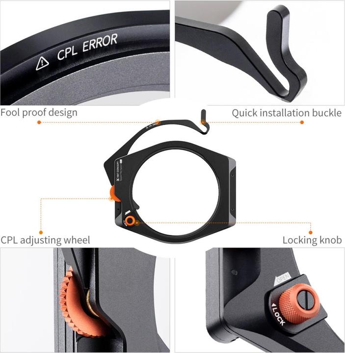 Produktbild K&F Concept Concept Filterkit Square X-Pro: Houder CPL ND1000