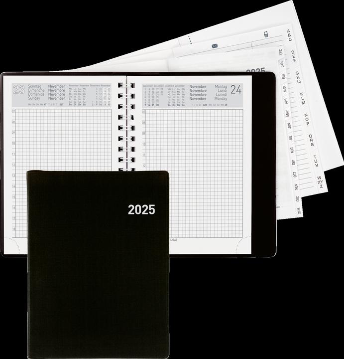 Biella Quartalsagenda Technikus 4 (10 x 14 cm, Deutsch, Englisch, Italienisch, Französisch)