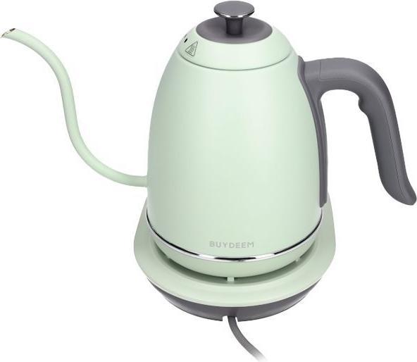 Productafbeelding Konjac Sponge Teapot BUYDEEM BUYDEEM Electric Gooseneck Coffee Kettle, model K821, color Cozy Greenish EU (0.80 l)
