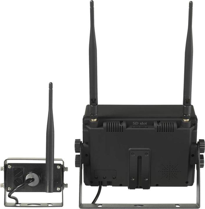 Produktbild Renkforce RV2,4-7 Rückfahrvideosystem 2 Kamera-Eingänge Schraubmontage Schwarz (matt)