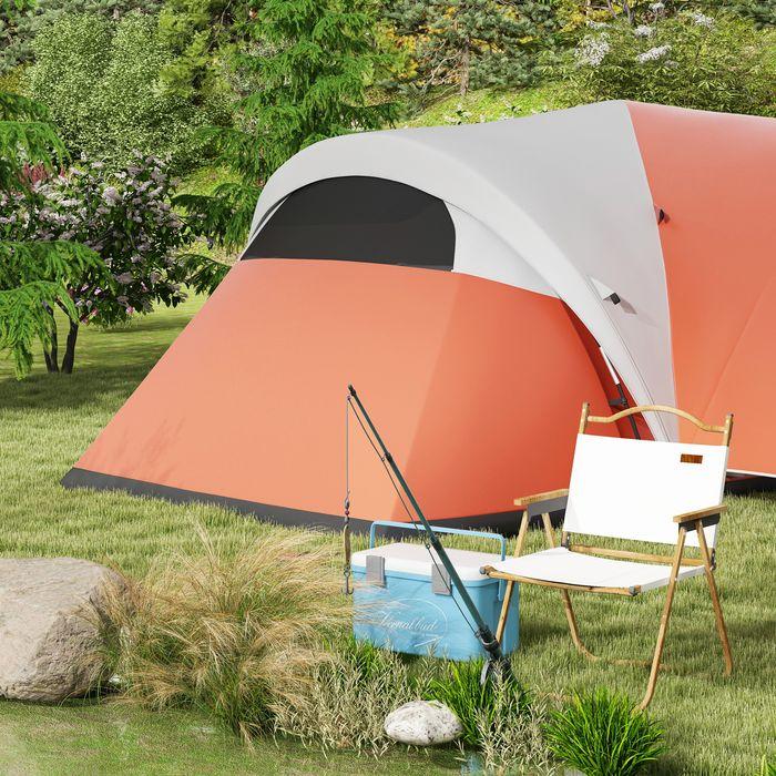 Produktbild Swisshandel24 Tunnelzelt, Campingzelt, Wasserabweisend Familienzelt für 6 Personen, Festivalzelt mit Fenster, Trag (Tunnelzelt, 6 Personen)