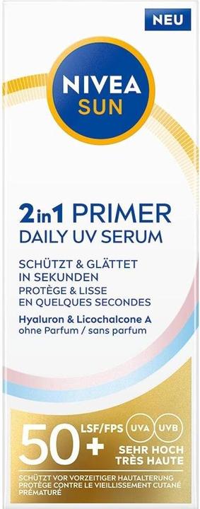 Produktbild NIVEA 2 in 1 Primer (Sonnencreme, SPF 50+, 30 ml)