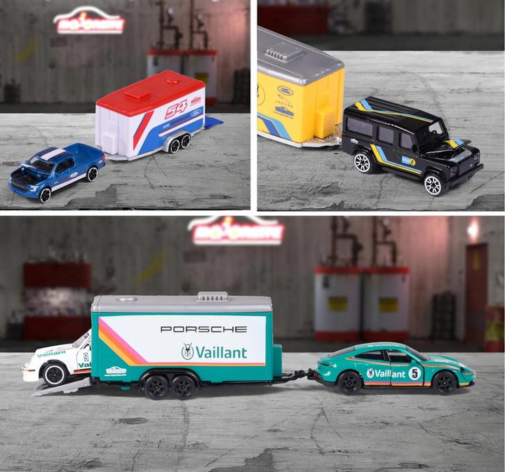 Actual product image Majorette Race Trailer
