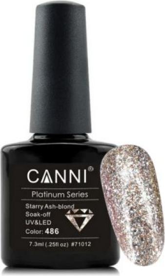 Produktbild Canni Gellack Platinum Starry Ash-Blond UV/LED (Starry Ash-Blond, Gel-Effekt Nagellack)