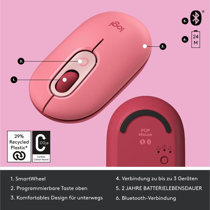 Actual product image Logitech POP Mouse (Wireless)