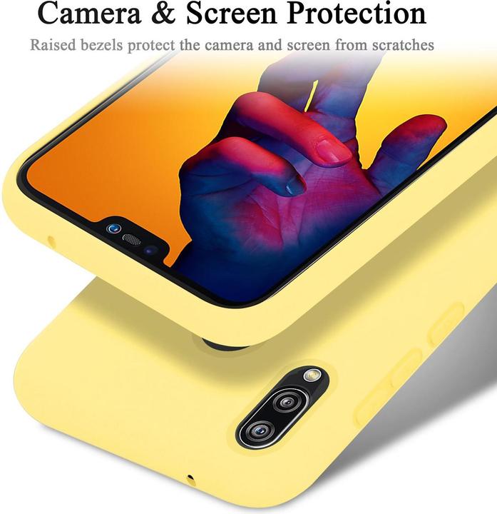 Actual product image Cadorabo TPU Liquid Silicone Case Cover (Huawei Nova 3E, Huawei P20 Lite)