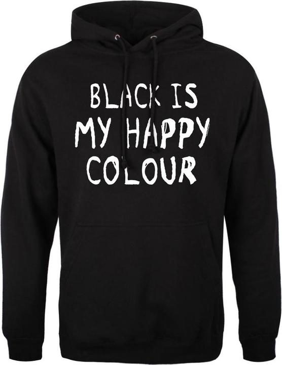 Produktbild Grindstore Black Is My Happy Colour Kapuzenpullover (XXL)
