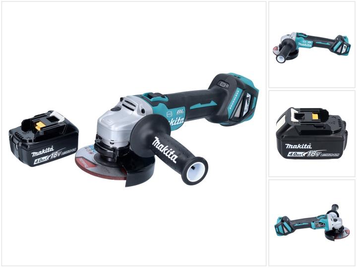 Actual product image Makita DGA 513 M1 Battery angle grinder 18 V 125 mm Brushless + 1x battery 4.0 Ah - without charger (125 mm)