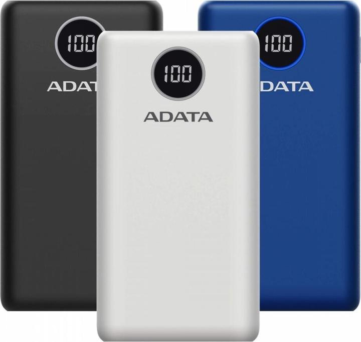 Image du produit Adata Bloc d'alimentation P20000QCD (20000 mAh, 15 W, 74 Wh)
