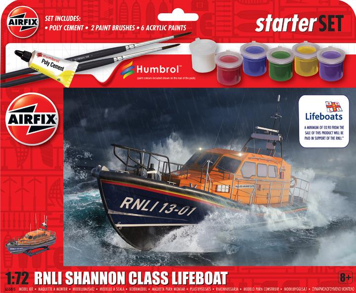 Actual product image Airfix Starter Set - RNLI Shannon Class Lifeboat