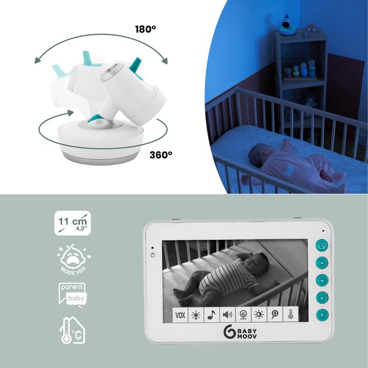 Produktbild Babymoov Video-Babyphone YOO Moov (Babyphone mit Kamera, 300 m)
