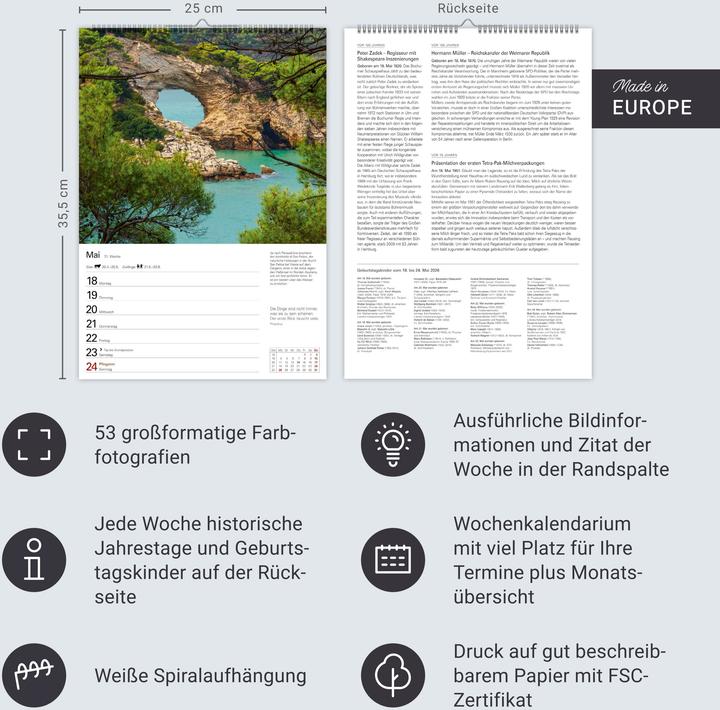 Produktbild Harenberg Mittelmeer Wochenplaner 2026 - Eine Reise in 53 Bildern (Deutsch)