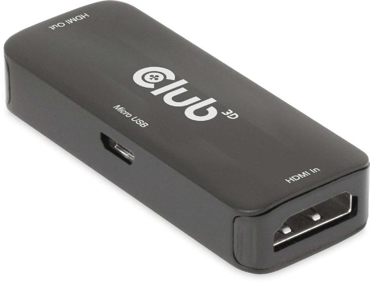Produktbild Club 3D Club3D Repeater HDMI > HDMI 4K60Hz aktiv Bu/Bu retail (0.06 m)