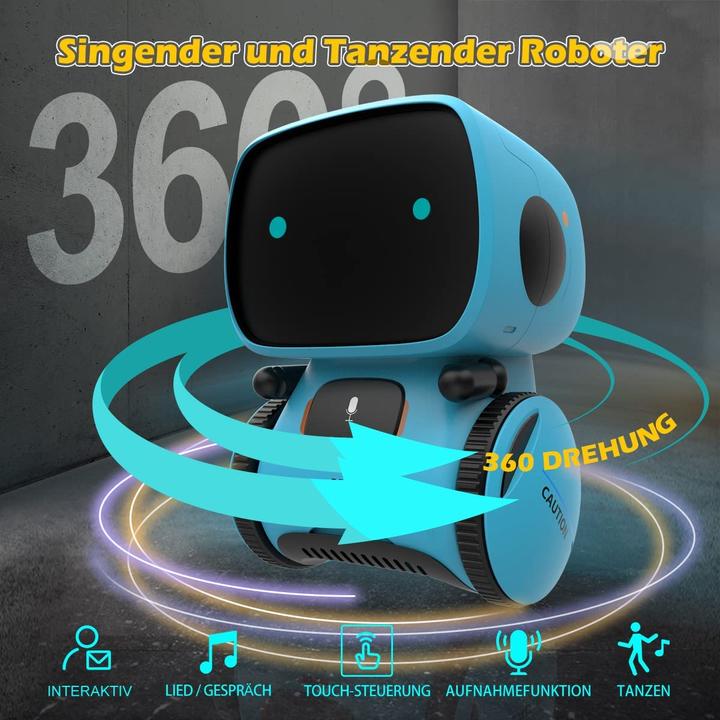 Actual product image Remoking Interactive Robot Learning Toy, Blue