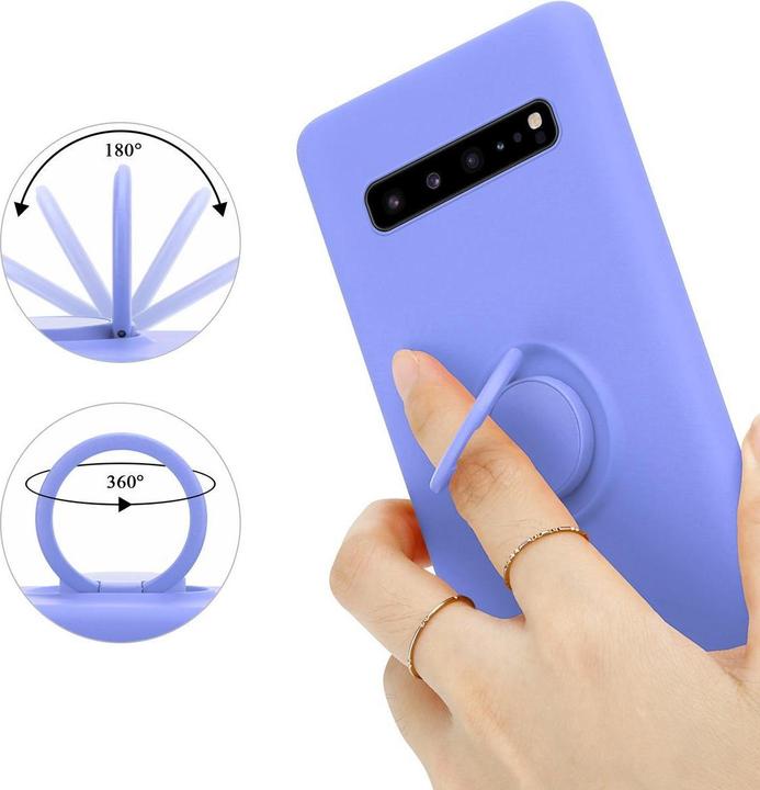 Actual product image Cadorabo TPU Liquid Ring Silicone Case Cover (Samsung Galaxy S10 5G)
