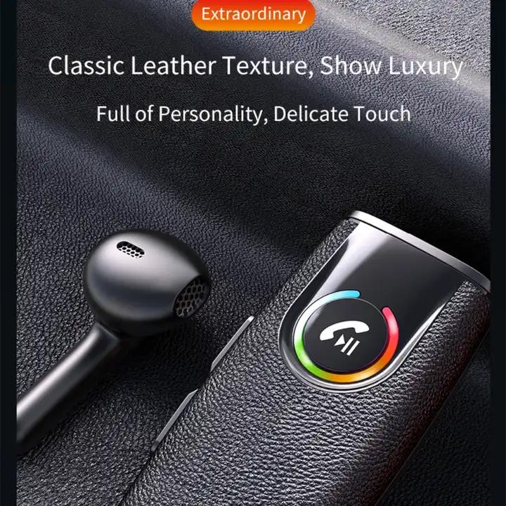 Produktbild PhoneLook Auto Bluetooth Car Freisprecheinrichtung mit Leder Textur (Empfänger)