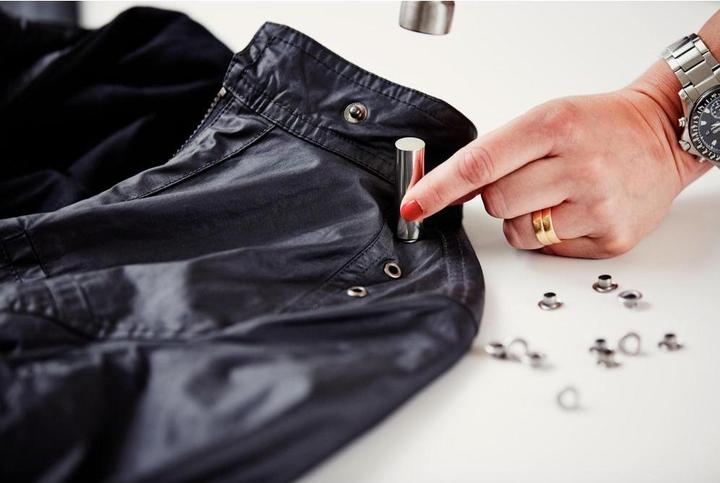 Actual product image Rapid Eyelets with ring 10x21mm 25 pieces + insertion tool
