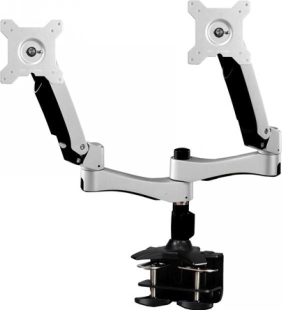 Actual product image Aavara Table support AC742 for 2 flat screens 38 - 61 cm (15 - 61.00cm (24)), black / silver... (Table, 24.02")