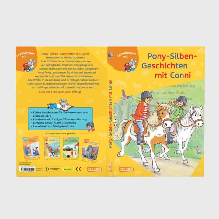 Actual product image LESEMAUS zum Lesenlernen Sammelbände: Pony-Silben-Geschichten mit Conni (German, Liane Tailor, Herdis Albrecht, Julia Boehme, 2024)