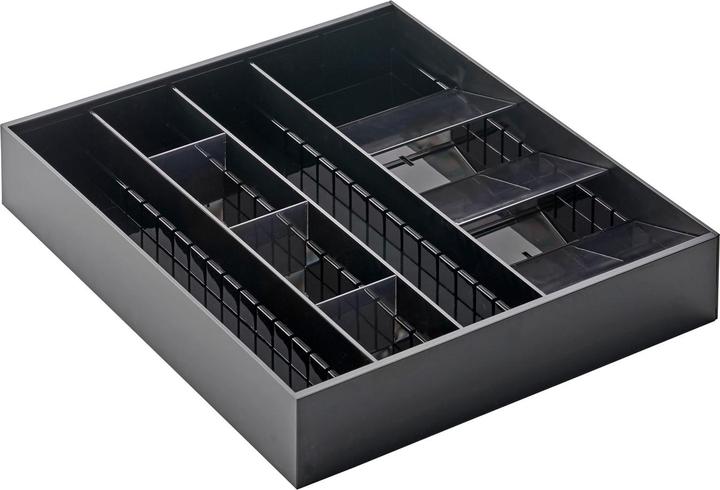 Image du produit Yamazaki Extendable Diagonal Cutlery Tray - Tour - Noir