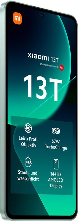 Produktbild Xiaomi 13T (256 GB, meadow green, 6.67", Dual SIM, 50 Mpx, 5G)