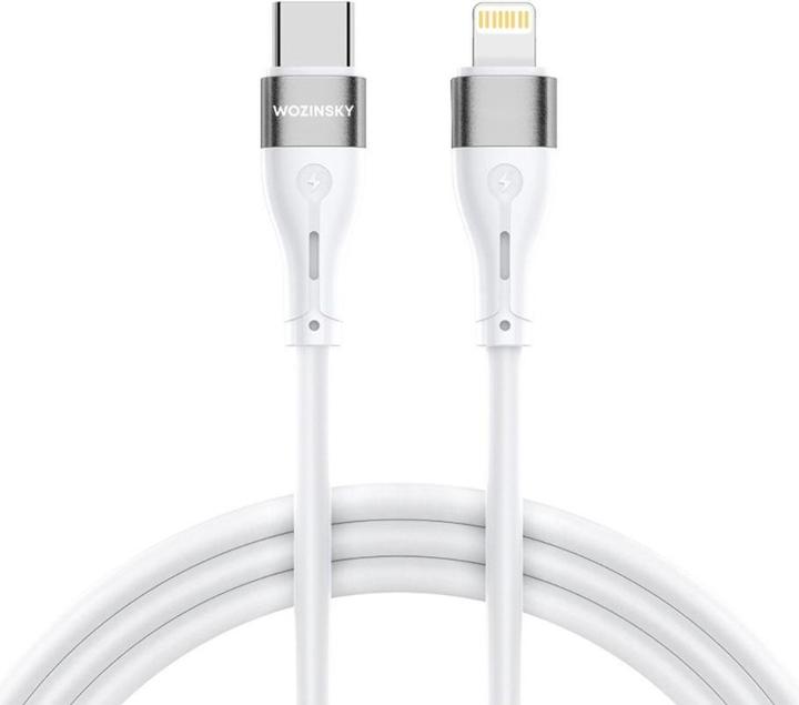Image du produit Wozinsky Câble WSTCL2 Lightning / USB-C PD 27W 2 m - blanc (2 m, USB 3.2 Gen 2)