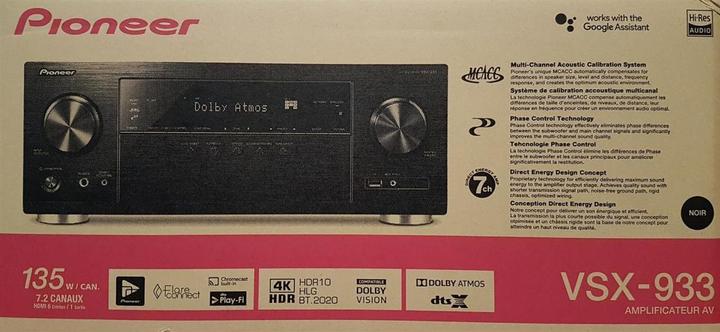 Image du produit Pioneer Vsx-933 (7.2 canaux, AM, FM)