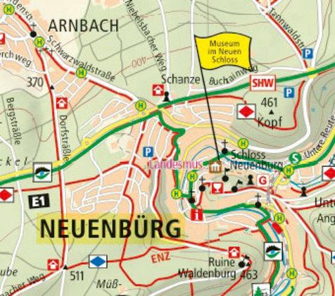 Actual product image PublicPress cycling and hiking map Pforzheim - Bretten - Calw
