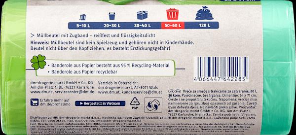 Nährwerte und Zutaten dm Profissimo Müllbeutel (30 x, 60 l)