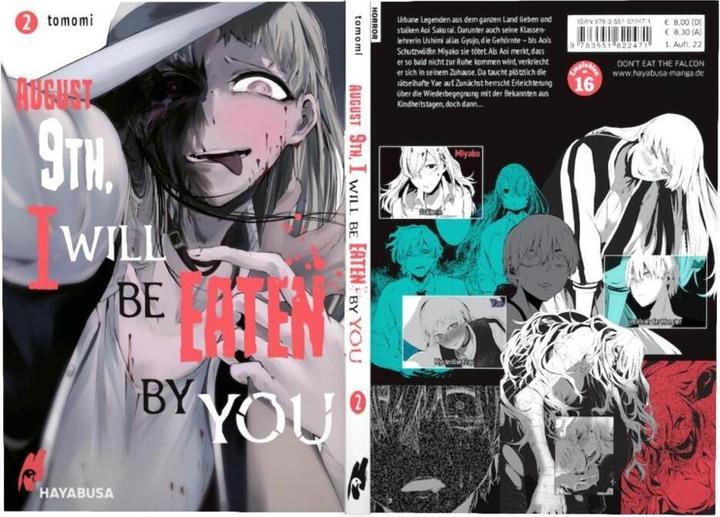 Produktbild August 9th, I will be eaten by you 2 (Deutsch, Tomomi, Jens Ossa, 2022)