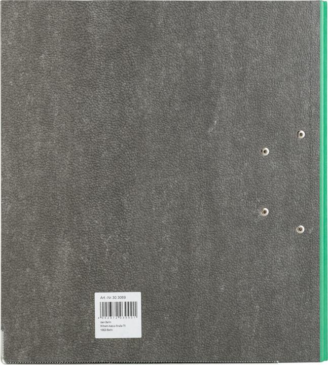 Actual product image Idena Folder A4 green 5cm cloud marble FSC mix (A4, 50 mm, 1 Piece)