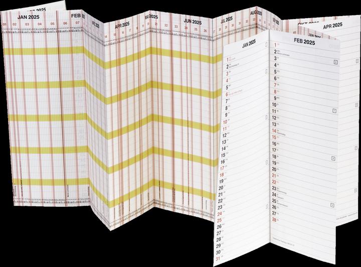 Actual product image Holiday planner Planorama 138x29.5cm 2025