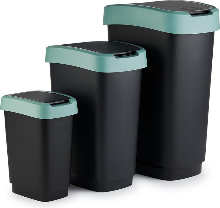 Image du produit Rotho Sac poubelle Twist 25L noir vert foncé (25 l)