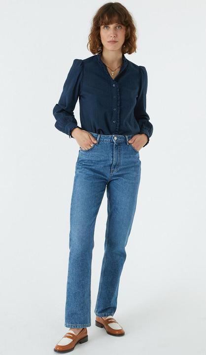 Produktbild La Redoute Collections Langärmelige Bluse mit Rüschenkragen (40)