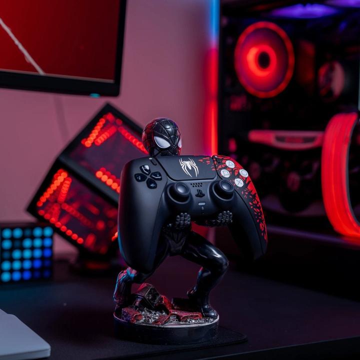 Image du produit Exquisite Gaming Cable Guy - Marvel - Symbiote Spider-Man Support Chargeur pour Téléphone et Manette (PS5)