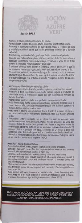 Image du produit Inteacosmetics AZUFRE VERI locion anti-caída 750 ml (750 ml)