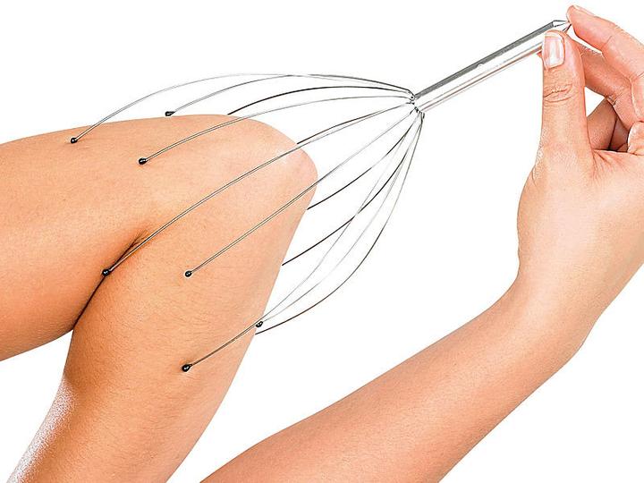 Image du produit Pearl Set de 4 araignées de massage pour la tête Masseur de tête avec poignée métallique