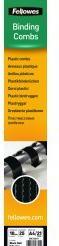 Actual product image Fellowes Binder spine 10mm, 21 rings