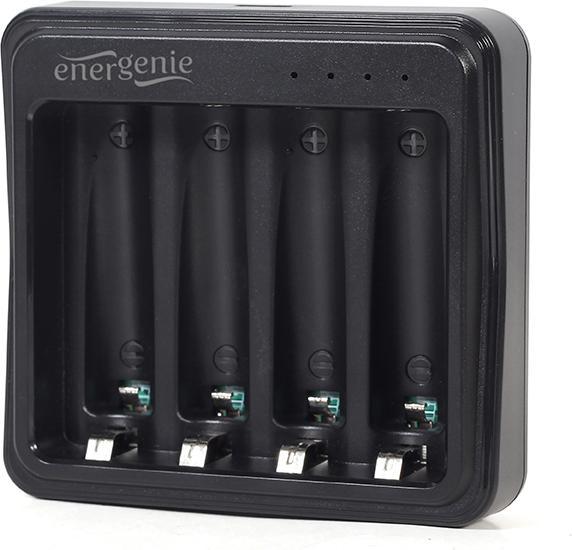 Image du produit Gembird Chargeur de piles USB ENERGENIE pour piles AA/AAA Noir (1 pcs, AAA, AA, Chargeurs sans batterie)