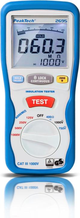 Actual product image Peaktech P 2695 Insulation measuring device