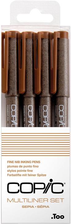 Image du produit Copic Multiliner Sepia Set, 4 pièces assorties (Sépia, 4 x)