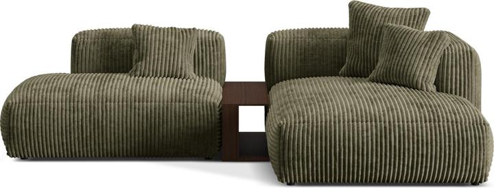 Image du produit Micadoni Canapé D'Angle Droit Modulaire, "Martina", 2 Places, 285x176x75 Fabriqué en Europe (Canapé d'angle)