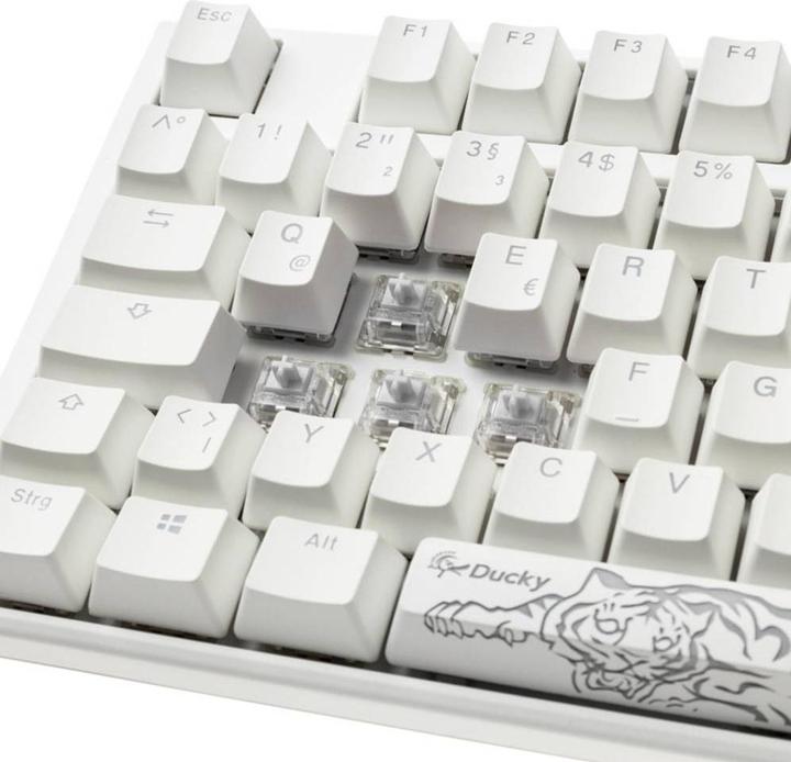 Image du produit Ducky One 3 Classic Pure White TKL Clavier de jeu, LED RGB - MX-Clear (DE, Filaire)